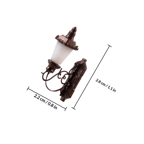 4St Mini Wandlamp Model ABS Voor Mini Huis Sfeerverlichting 1