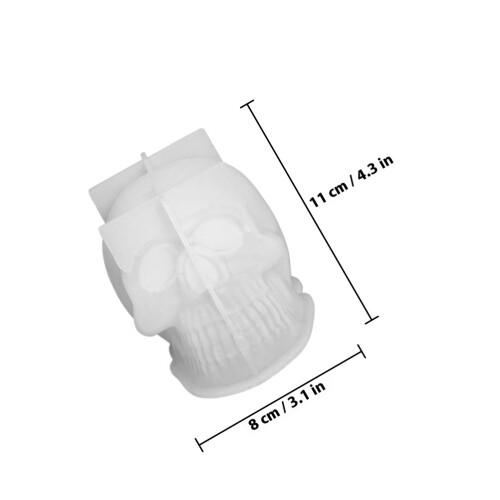 1Witte Siliconen Kaarsmal Voor Creatieve Halloween DIY 1