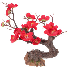 Mini Nepboom Rood Resin Voor Micro Landschap En Bureau