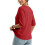 Damen-Ärmelblusen, lässig, Button-Down, lockere Passform,-Pink M 5