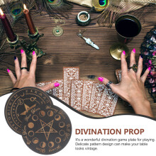 2St Duurzaam Zwart Divinatiebord Pendulum Wicca Meditatiebord