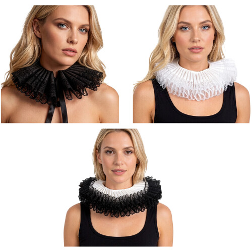Eye Catching Baroque Themed Neck Ruff Elegant-Two colors 1