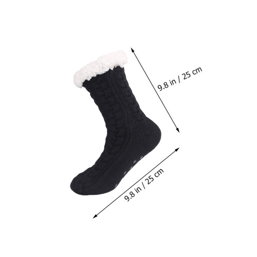 1Paar Dikke Wintersokken Dames Cartoon Design 1