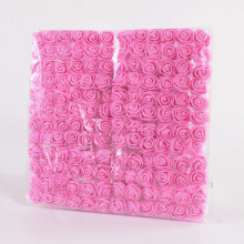 (P18) 144pcs 2cm Mini Artificial Foam Roses Heads Bouquet Wedding Home Decoration Scrapbooking DIY Wreath Gift Teddy Bear Flowers
