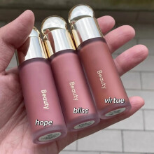 (Happy) 1Pc Beauty Soft Pinch Liquid Blusher Silky and Glides on Smoothly Long Lasting Plump Make Up Hope Love Virtue Happy Wonder Worth