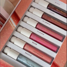 (RB0015 Mauve) Rare Beauty Stay Vulnerable Glossy Lip Balm Zero Sticky Plump Positive Light Luminizing Lip Gloss Soft Pinch Tinted Lip Oil Gift