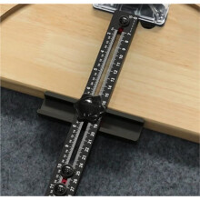 Gabarit de Rainurage pour Support de Défonceuse, Base en Aluminium, Système de Mesure à Double Unité pour Kit de Menuiserie Professionnel
