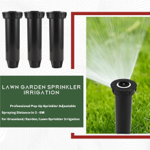 5 St Professionella Sprinklers med Justerbart Sprutavstånd på 3-6 M för Bevattning Av Gräsmarker/Trädgårdar/Gräsmatta.