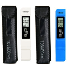 2 Medidores TDS e EC 4 em 1 - Testador Digital de Qualidade da Água - Faixa de Medição de 0 A 9999 PPM - Medidor de Pureza e Temperatura da Água