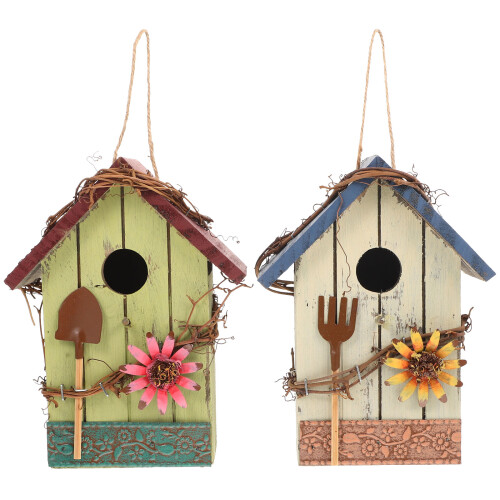 2St Hangend Vogelhuis En Buiten