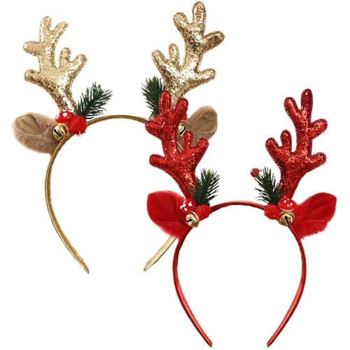 2St Kerst Hoofdband Rendiergewei Rollenspel Hoofdsieraad