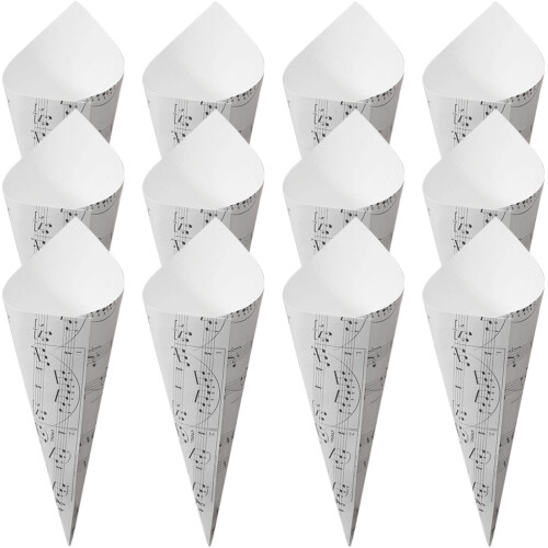 50St Witte Papierkegels Voor Bruiloft En Feest