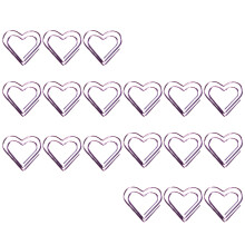 18St Stevige Paarse Decoratieve Paperclips Voor Documenten En Foto's