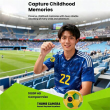 Caméra Portable HD 2,7K au Format Pouce, Angle de 120, en Forme de Ballon de Football, Porte-Clés Vidéo, Enregistreur Vidéo, Wi-Fi, Vert et Jaune