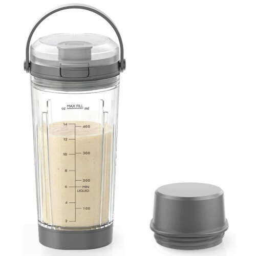 Replacement Mixing Container for  Blast Portable Blender Replacement with Carrying Handle Blade Cover Bottom Cap