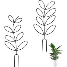 2er-Pack Mini-Metallrankgitter für Zimmerpflanzen, Rankhilfe für Kletterpflanzen, geeignet für Innen- und Außenpflanzen, elegantes Desi