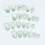 Oval Shape False Nail With Artistic Lines Design Artificial Nail 8