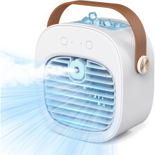 Tragbarer Luftkühler Ventilator 4000mAh Akku 3 Geschwindigkeiten 5-10H Laufzeit leiser Tischkühler Zuhause Büro Reisen Outdoor