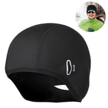 1 unidade de gorro térmico de inverno com abertura para óculos e rabo de cavalo, para ciclismo e corrida, multicolorido,
