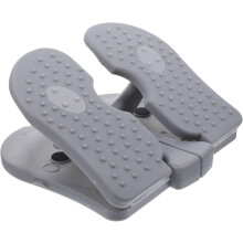 Mini stepper, fitness vybavení, šedý kompaktní pedálový trenažér pro domácí použití