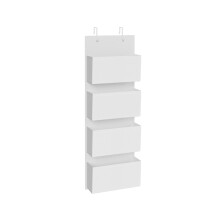 Over-Door Storage Organiser - Fabric - Cloud White - 4 Pockets