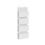 Over-Door Storage Organiser - Fabric - Cloud White - 4 Pockets 1