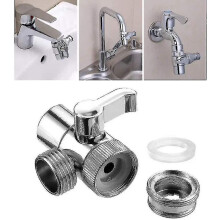 Adaptateur de robinet avec aérateur, connecteur de robinet d'eau, répartiteur pour évier de cuisine, vanne de dérivation pour pommeau d