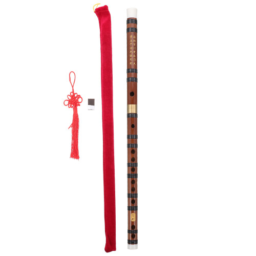 1Set Professionele Draagbare Beginnersfluit Van Bamboe En Messing
