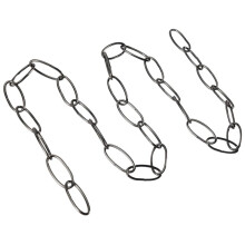 Chaîne Robuste 1M Pour Lustre Vintage Lampe Suspendue, Noir Perle