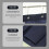 16Vak Closet Shoe Organizer Navy Oxford Stof 3
