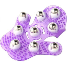 Anself Handflächenmassagehandschuh-Körpermassagegerät mit 9 360-Grad-Rollen
