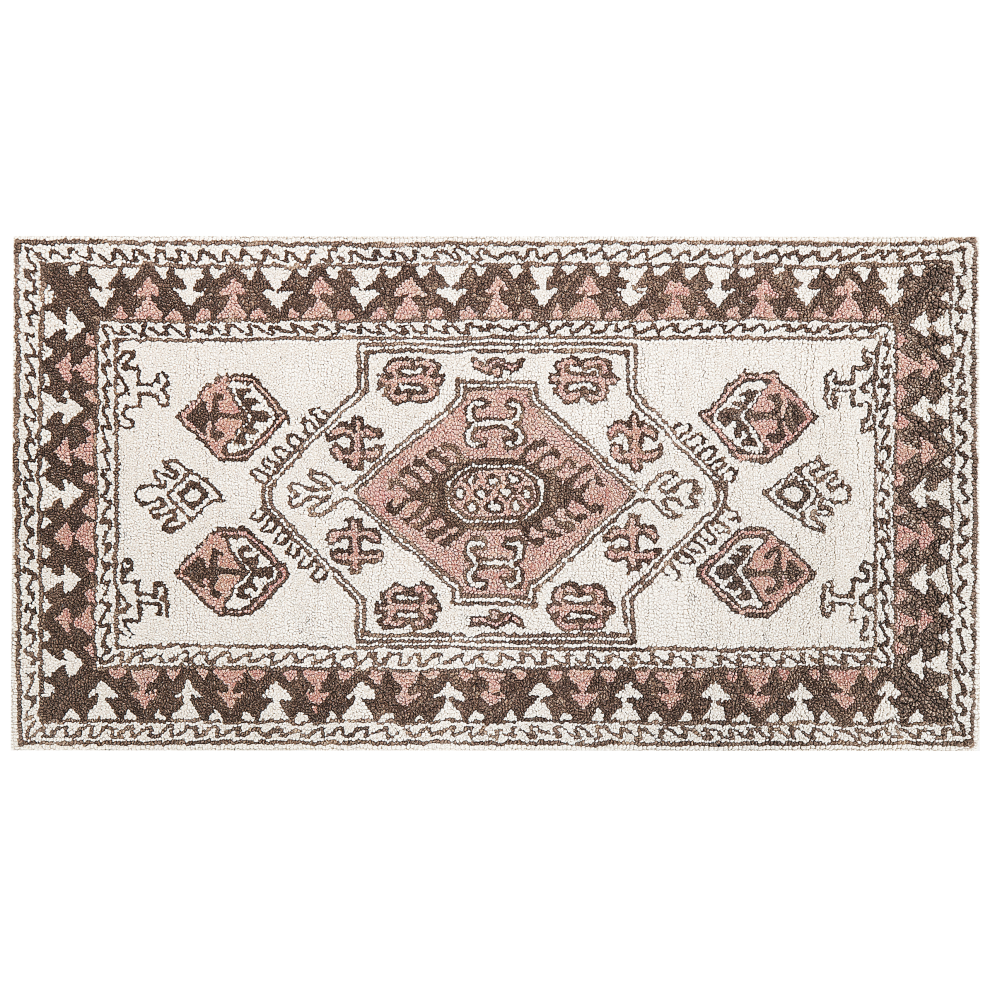Beliani Rug Tomarza Multicolour 80 X 150 Cm Wool