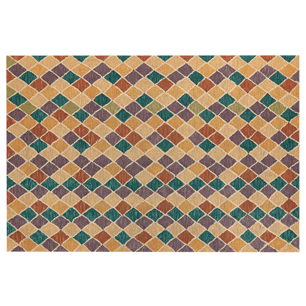 Beliani Rug Keskin Multicolour 160 X 230 Cm Wool