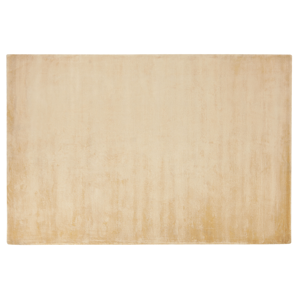 Beliani Rug Gesi Ii Sand Beige 160 X 230 Cm Viscose