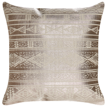 Throw Cushion OUJDA Cotton 50 x 50 cm Rose Gold Geometric Pattern