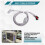 For ECG Cable 5 Leads Snap M1977A M1972A for , 12-Pin Connector 4