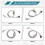 For ECG Cable 5 Leads Snap M1977A M1972A for , 12-Pin Connector 5