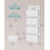 Over-Door Storage Organiser - Fabric - Cloud White - 4 Pockets 6