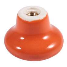 1Pcs PoignéEs Rondes de Porte en CéRamique Boutons de Traction D'Armoire de Placard de Cabinet de Cuisine Orange S