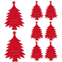 8St Kerstbestekzakken Xmas Boom Thema Feest