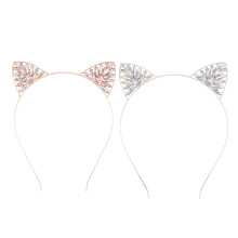 2St Glinsterende Kattenoor Haarband Kleurrijk Design
