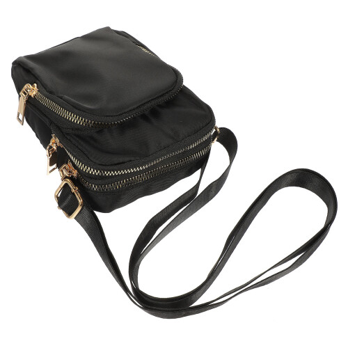1Zwarte Mini Crossbody Schoudertas Dames Waterdicht Nylon