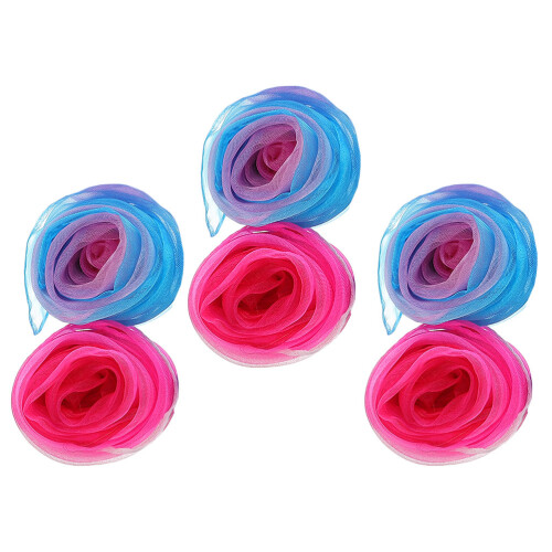 6St Zachte Chiffon Sjaals En Speelaccessoires