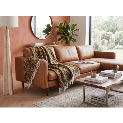 Beliani Blanket JAMUNE 130 x 170 cm Brown 1