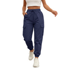 Pantalon de randonnée Baggy pour femmes, léger,-Bleu marine M