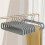 Beige Plastic Pants Hanger Multifunctional Space-Saving Trouser and Clothes Hanger for Efficient Cloth Drying Grey 8