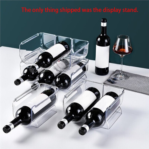 Wine Storage Rack, Stackable Wine Bottle Rack, Refrigerator Countertop Bracket, Red Wine Storage Rack, Champagne Rack A 1