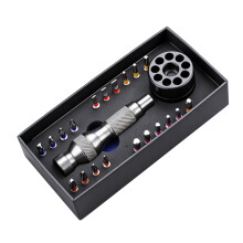 22-in-1-Schraubendreher-Bit-Set mit um 360 Grad drehbarer Basis,