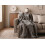 Beliani Blanket ASDAD Fabric 150 x 200 cm Brown 6