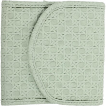 Klein groen PU-sieradentasje/organizer voor ringen, oorbellen, kettingen en armbanden.